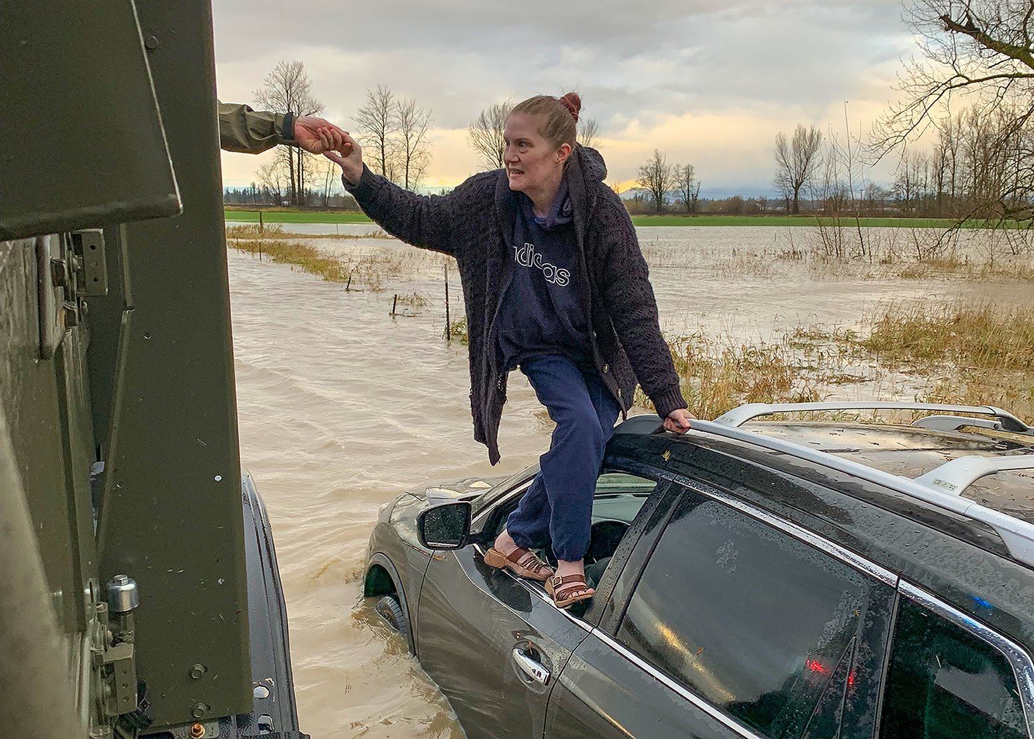 Everson Mayor John Perry, local police and community members equipped with boats and trucks worked tirelessly to reach those in need. (Whatcom County Sheriff’s Office)